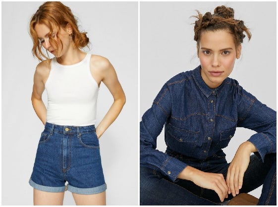 Short+camisa. El look perfecto para avanzar hacia el entretiempo: camisa y short oscuros de Stradivarius (25,99 euros+17,99 euros).