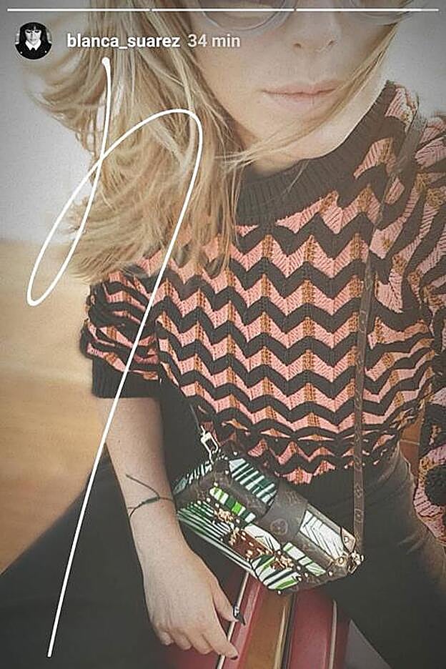 Blanca Suárez compartió varios 'stories' de su 'look'.