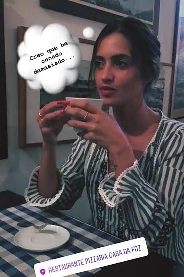 Captura del Instagram Stories de Sara Carbonero.