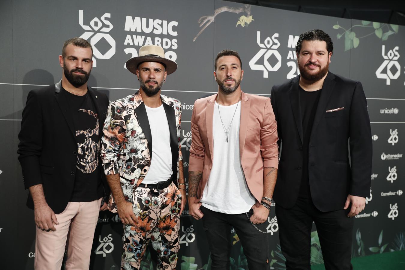 La banda Efecto Pasillo Ivan Torres , Javier Moreno , Arturo Sosa y Nau Barreto.