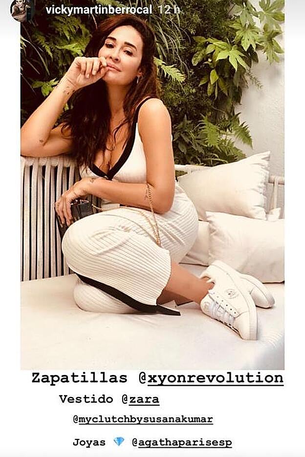 Vicky Martín Berrocal lució este vestido de Zara en su último 'look'.