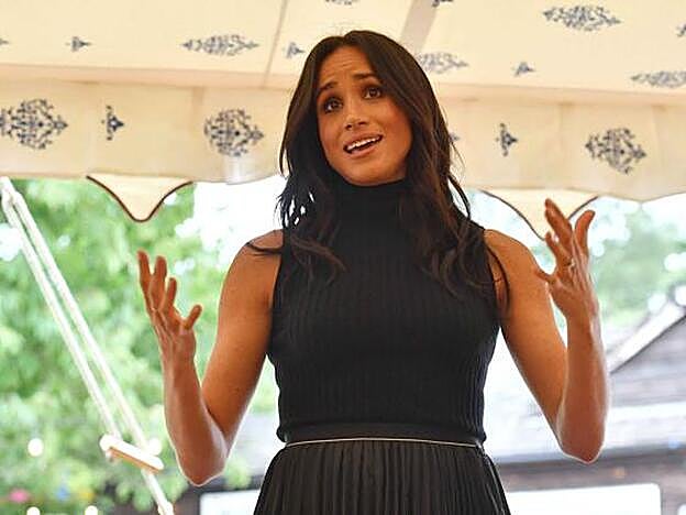 Meghan Markle durante la presentación del libro de recetas "Together".