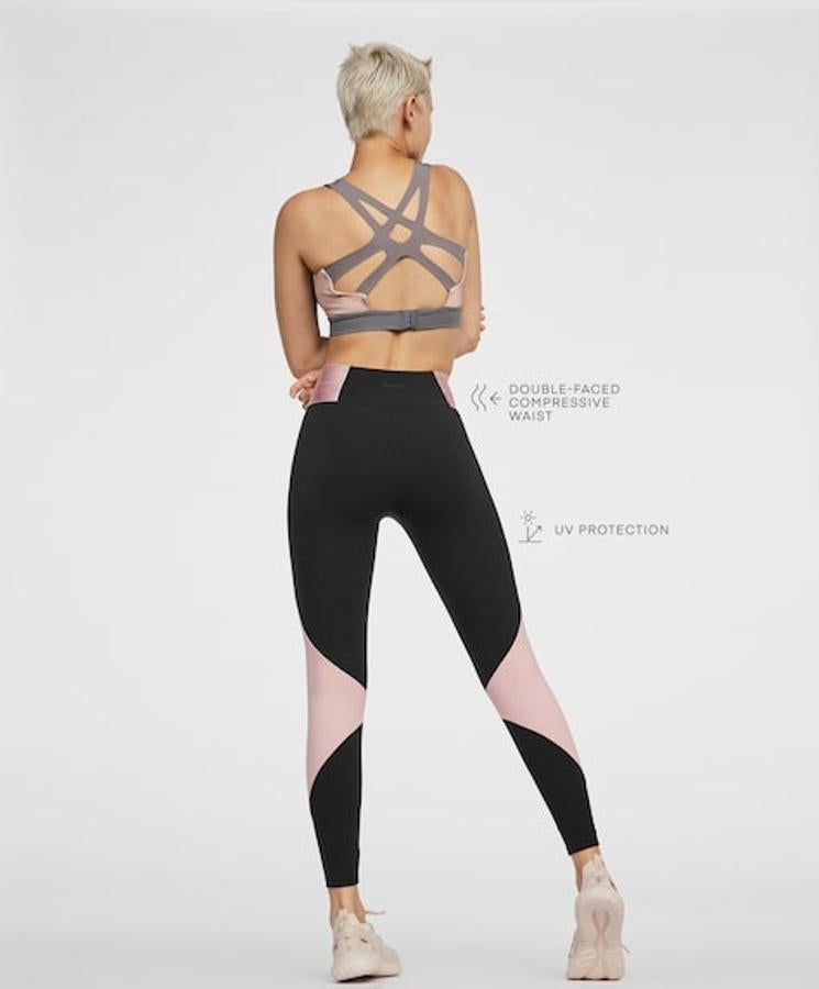 Legging tobilleros con cintura alta compuesta por una capa de tejido de silicona que consigue un efecto moldeador. Su precio es de 29,99 euros.l