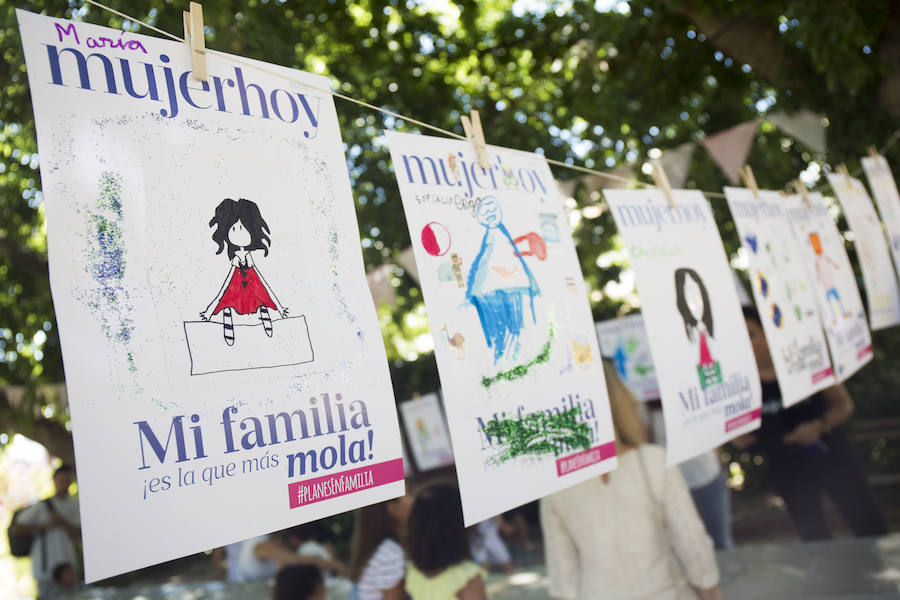 Ser pequeño no significa no poder diseñar una preciosa portada de Mujerhoy. Y en el Go Family vimos a auténticos artistazos. ¡Nos encantaron!