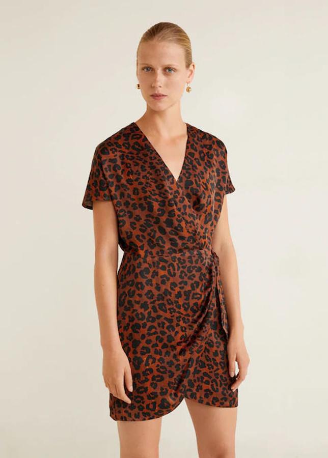 Vestido con estampado de leopardo, 39,99 euros.