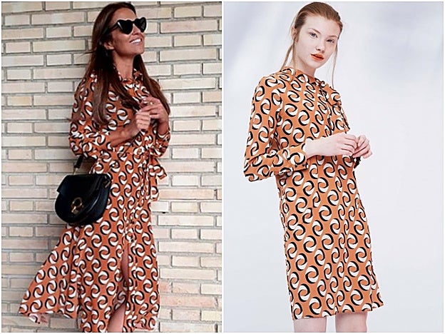 Paula Echevarría con vestido de Dolores Promesas.