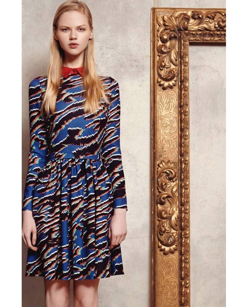 Vestido midi animal print de Dolores Promesas: 199,90 a 55,30 euros.