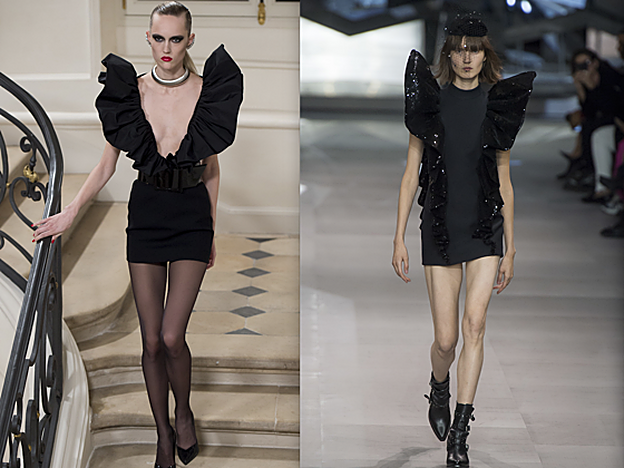 Diseños de Hedi Slimane para Saint Laurent.