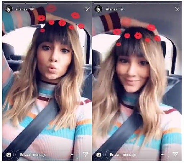 Aitana muestra por primera vez su cambio de look en Instagram Stories.