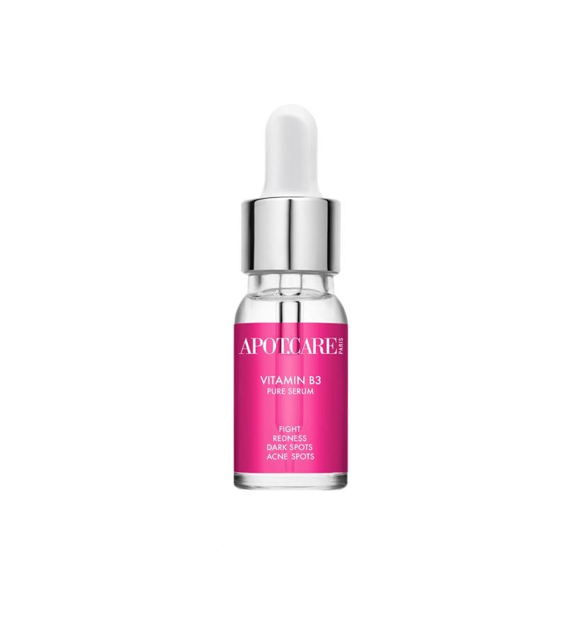 Pure Serum Vitamin B3 de Apot.Care: alta concentración de niacinamida para añadir a los tatamientos como mascarillas, hidratante o base de maquillaje. (29 €).