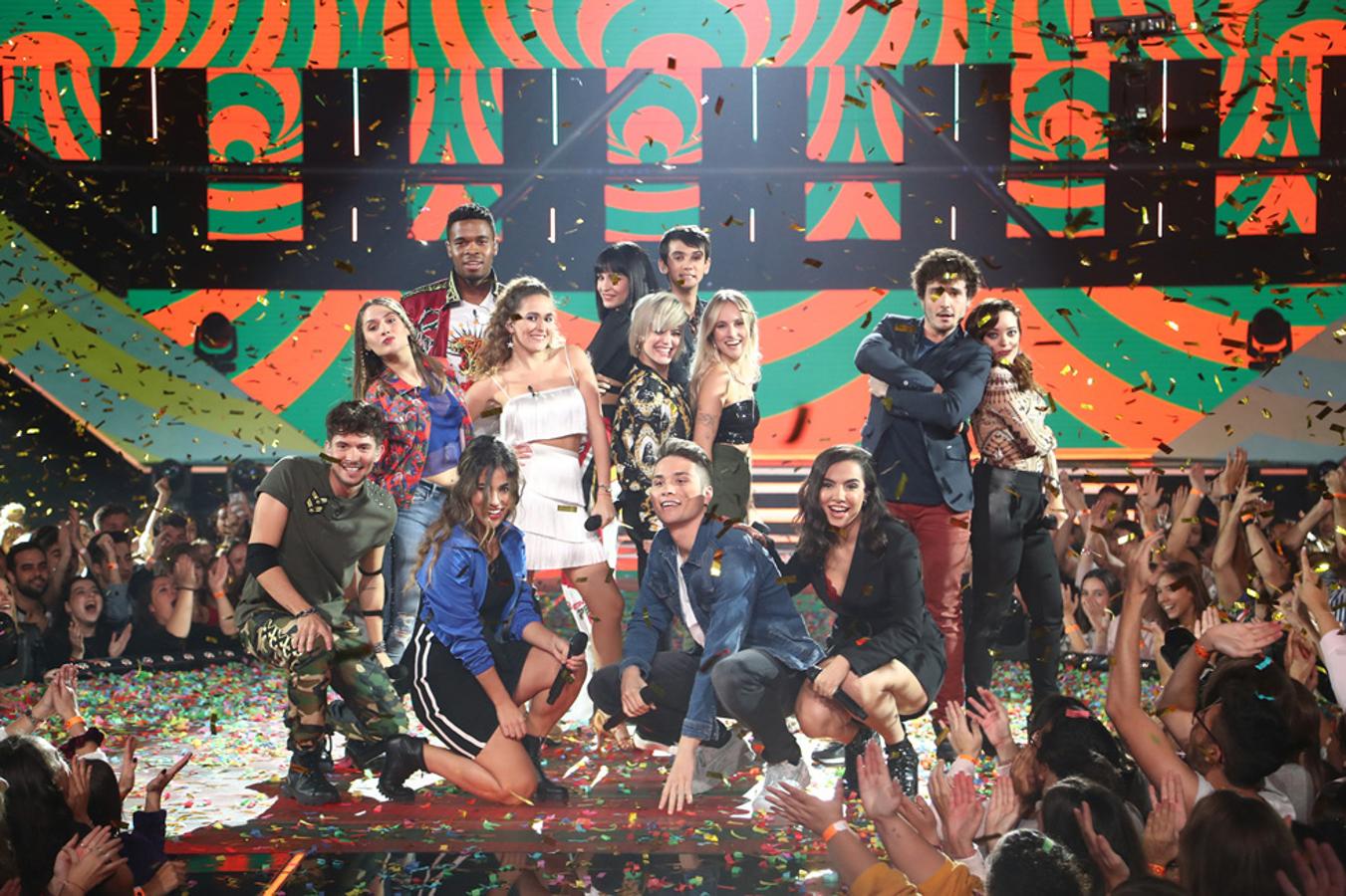 Los concursantes de 'OT 2018' iniciaron la gala cantando 'Me encanta', la versión que las Nancys Rubias hicieron del popular tema de Icona Pop.