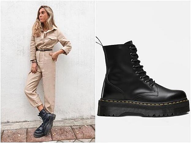 Claudia Parras tiene las botas Dr. Martens.