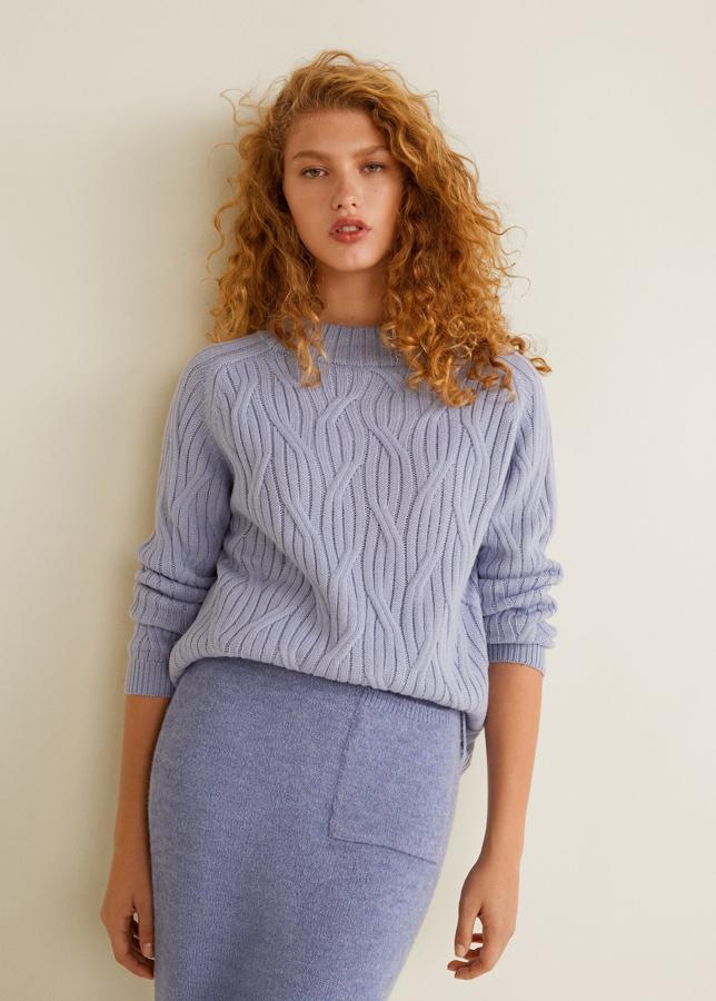 Jersey de punto trenzado, 19,99 euros.