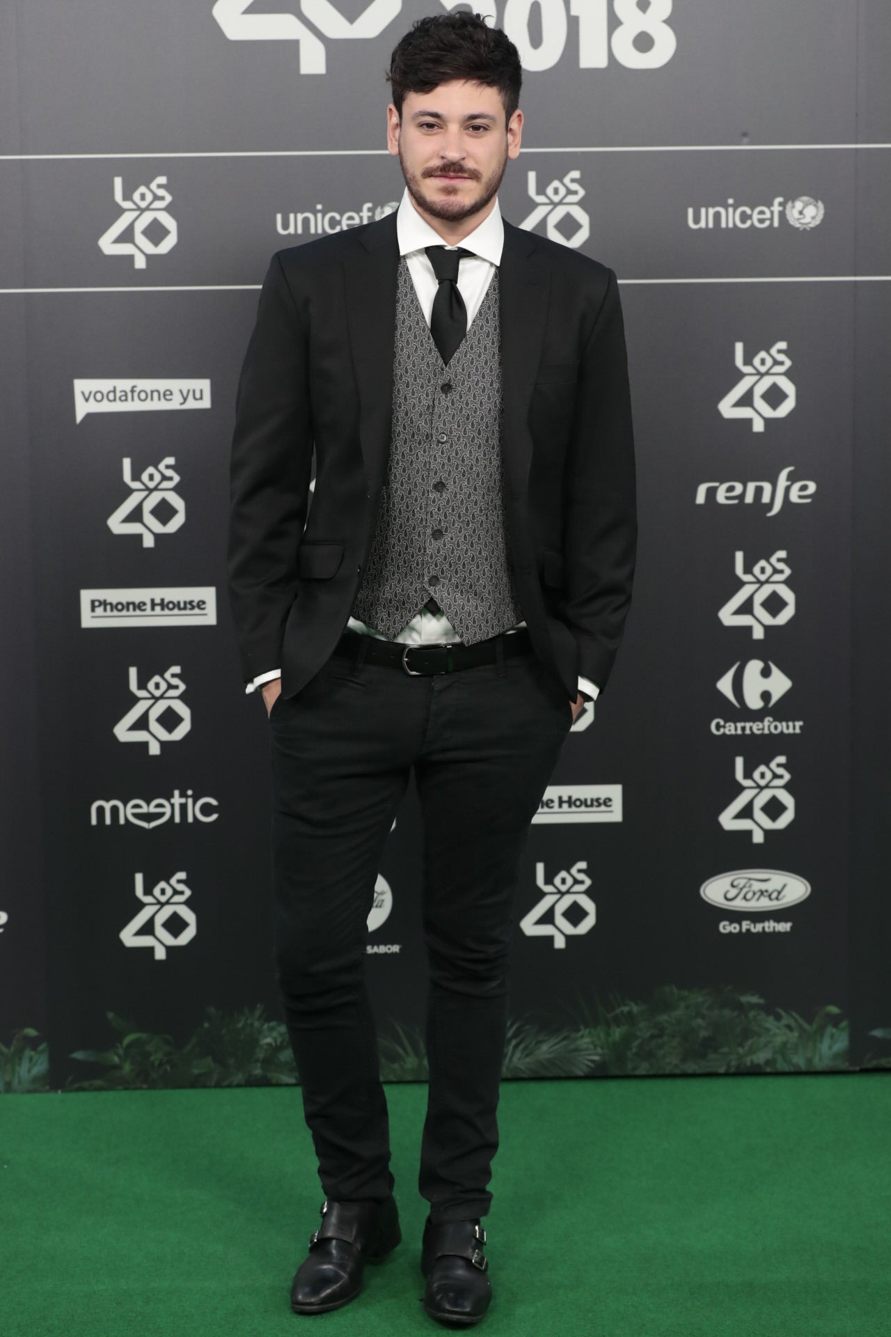 El extriunfito estuvo en Los 40 Music Awards.