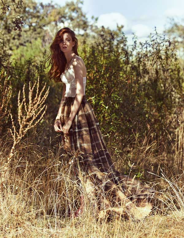 Body de Triumph y falda de Max Mara.