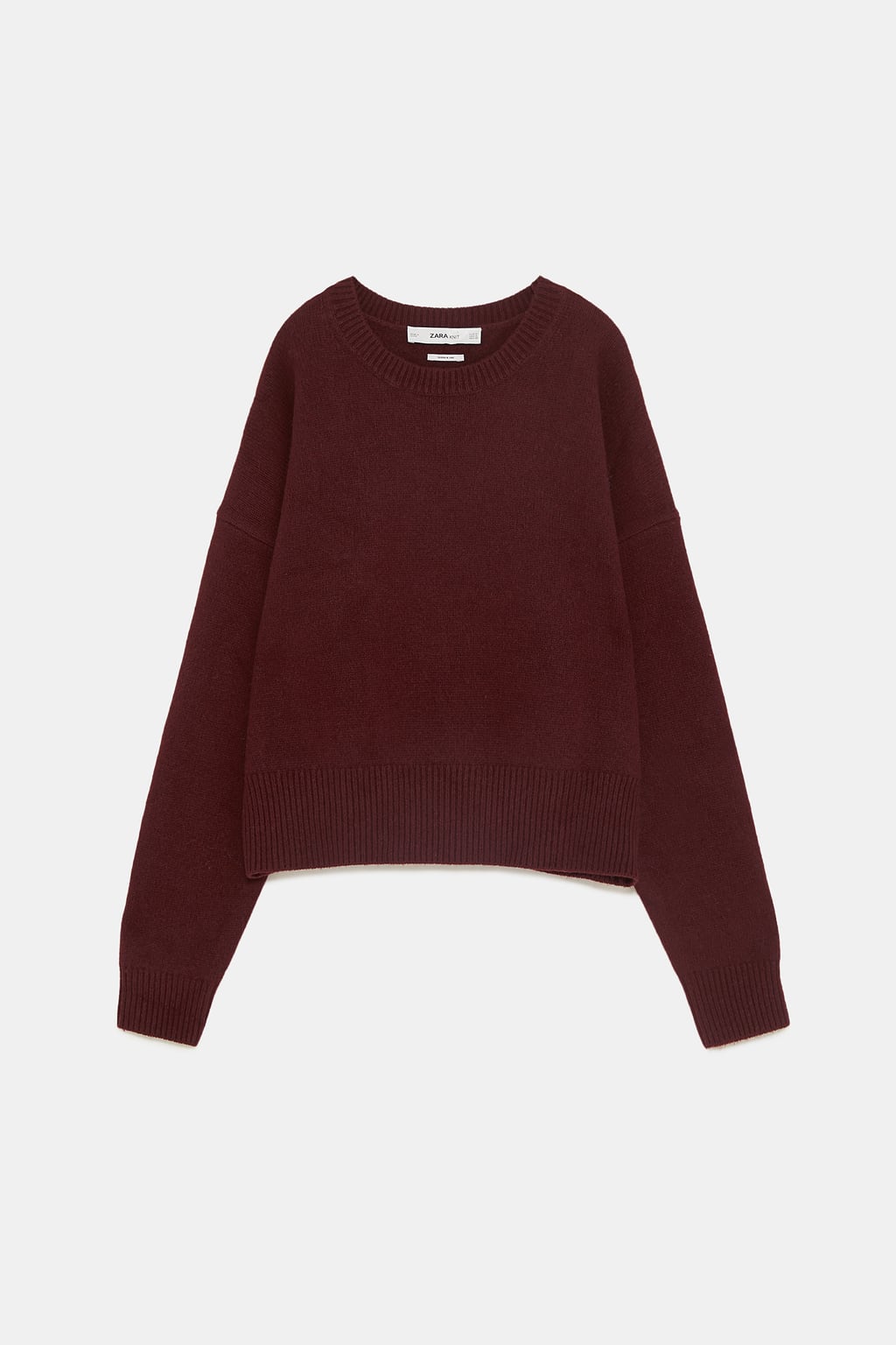 Jersey de lana en color marrón: 59,95 euros en Zara.