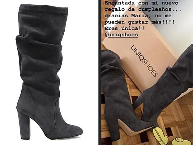 Botas altas de Eva González.