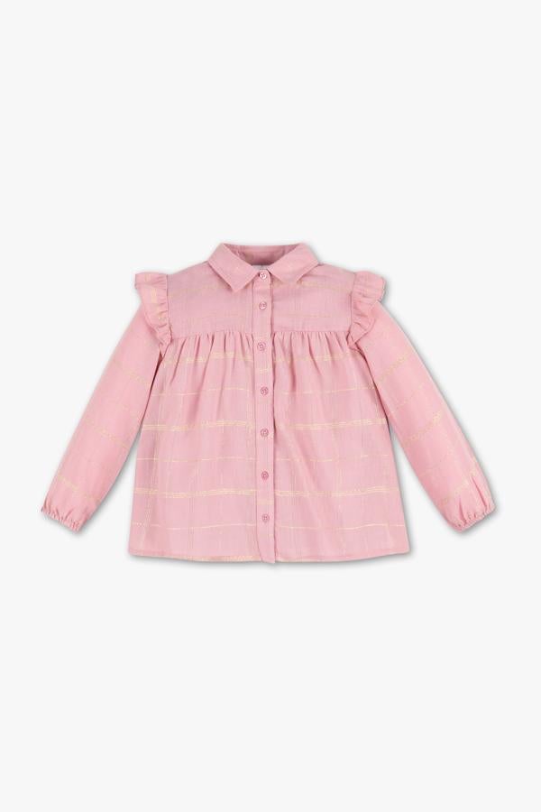 Camisa de manga larga con detalles de volantes en los hombros: 9 euros en C&A