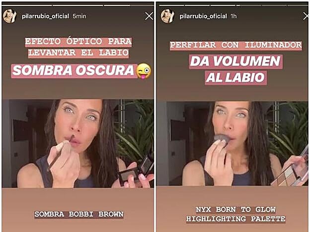 Pilar Rubio muestra sus trucos de belleza en Instagram.
