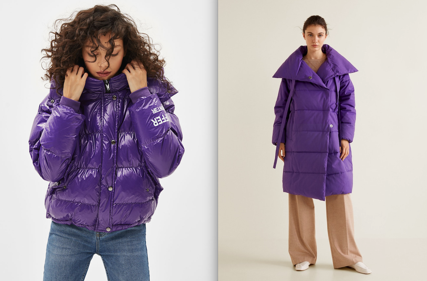 Son dos de las piezas más codiciadas de la temporada y, por suerte, aún las encontramos en nuestras tiendas favoritas. Stradivarius aún tiene esta cazadora "puff" corta (39,99 euros), perfecta para mezclar con otros tonos de lila y naranja. Mango ofrece la posibilidad de alargar la silueta con este anorak "oversize" acolchado fantástico (89,99 euros).