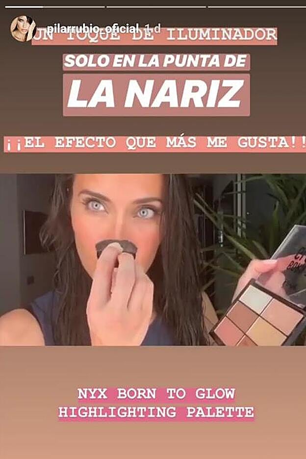 Su toque estrella en el maquillaje es aplicar una ligera cantidad de iluminador en la punta de su nariz.