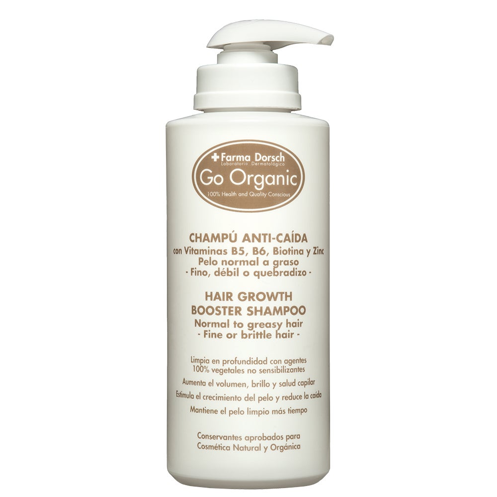 El Champú Anticaída Go Organic (43 €) es uno de los inconos de Farma Dorsch.