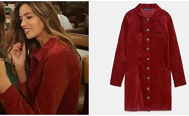 Sara Carbonero con vestido de Zara.