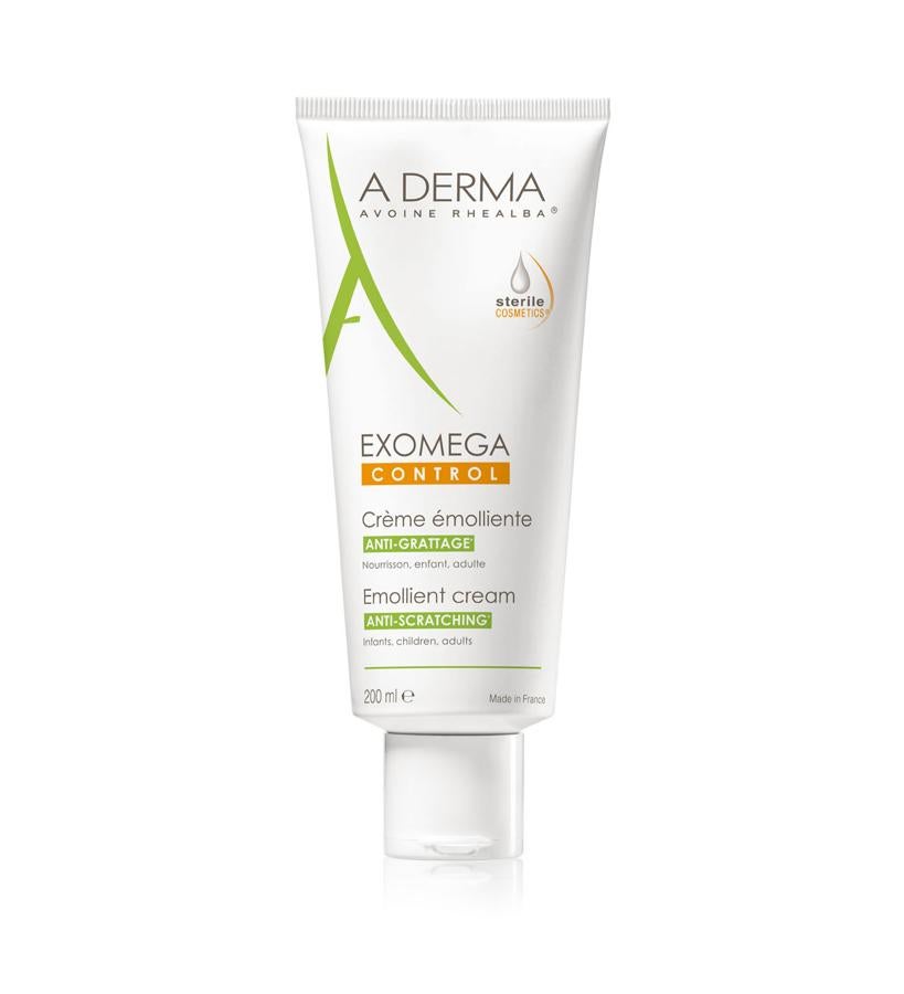 Crema natural, a base de extracto de plántulas de avena. Calma, suaviza y protege la piel más delicada. Su fórmula es estéril.  Exomega Control Crema Emoliente de A-Derma  (21,51 €).