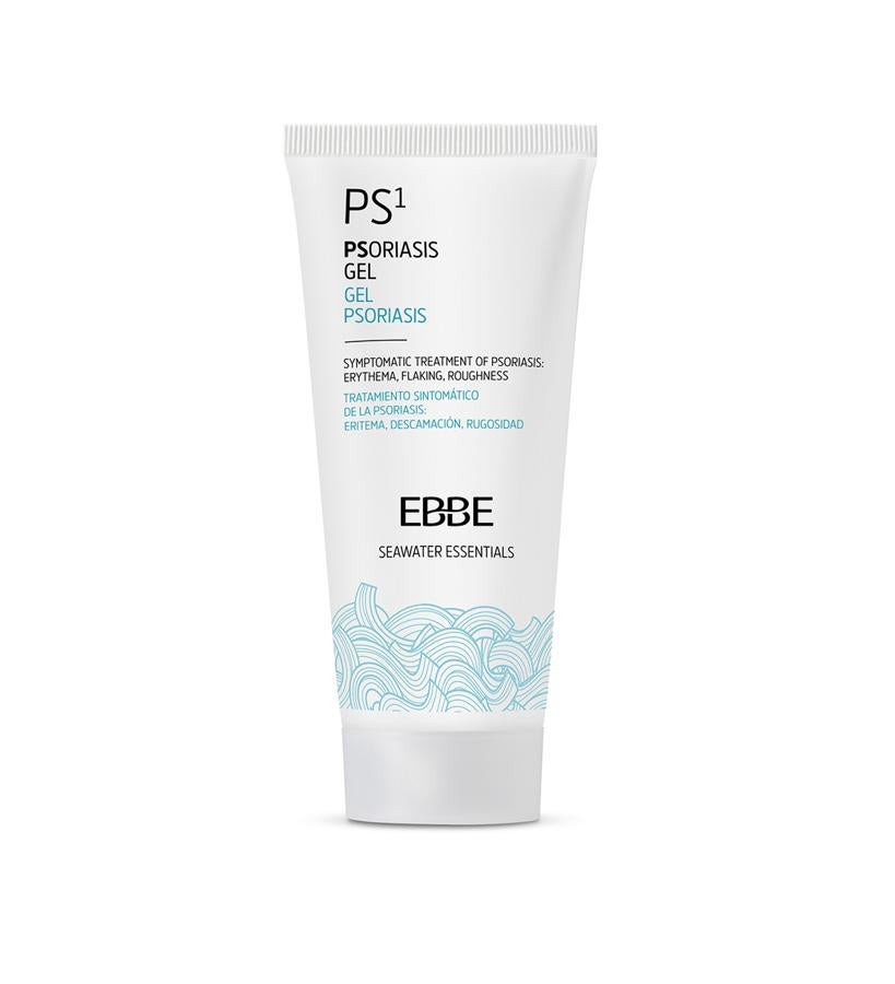 Formulado con agua de mar, que reduce la pérdida de agua transepidérmica, trata los síntomas de la psoriasis, el eritema, la descamación y la rugosidad.  PS1 Gel Psoriasis de Ebbe  (15,30 €).