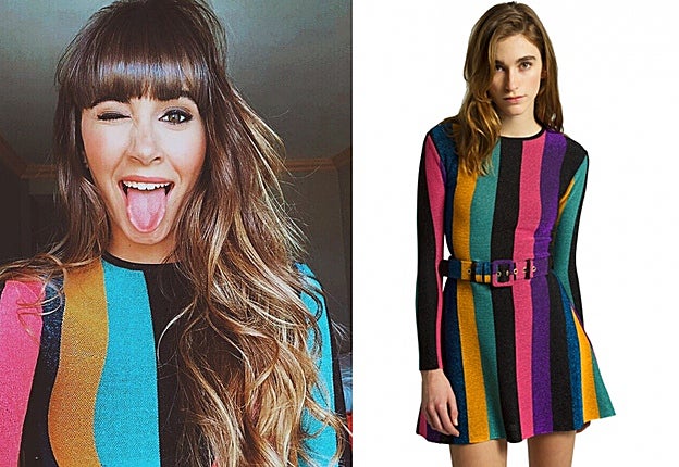 Aitana con vestido de María Escoté.