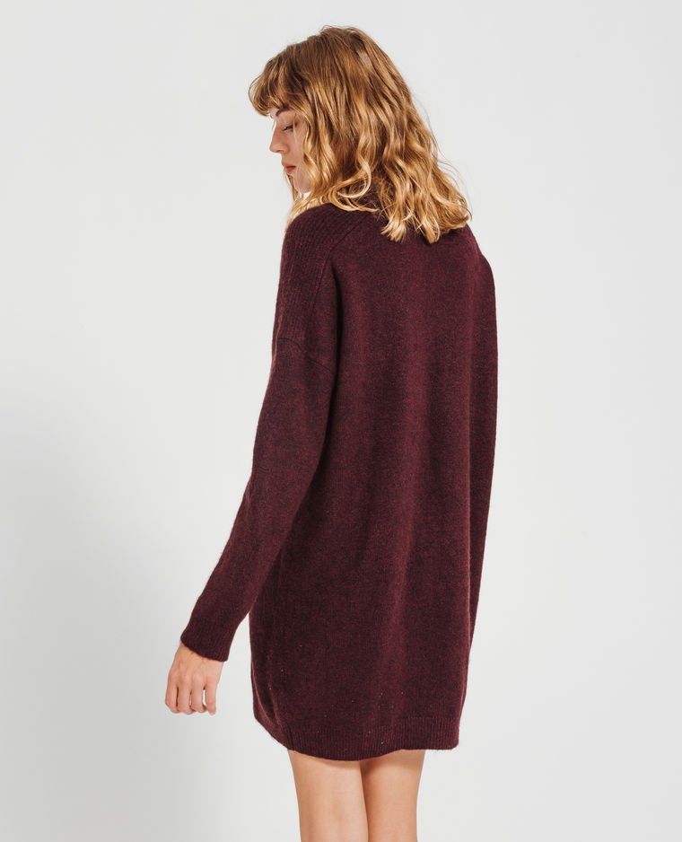 Vestido-jersey en color burdeos de Pimkie: 25,99 euros.