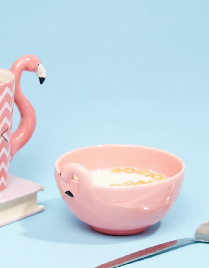 Bol con diseño de flamenco de Sass & Belle (4,9 euros).