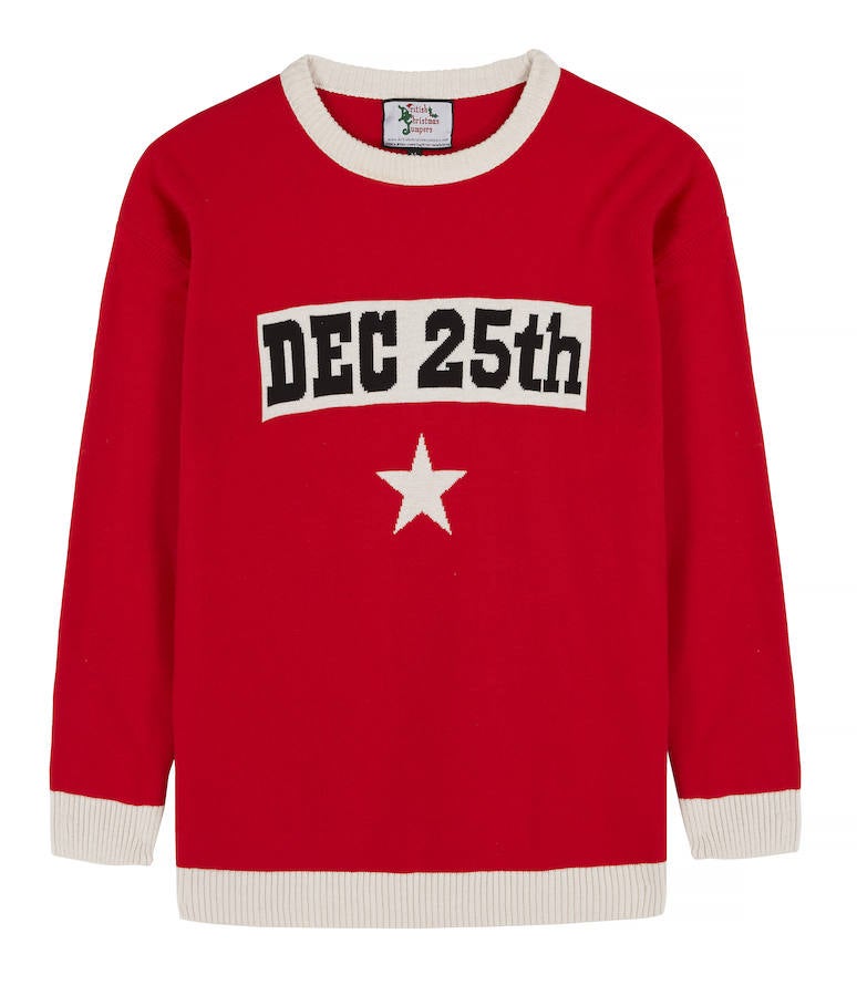 Si no te ha convencido ninguno de los vestidos que te hemos propuesto para el día de Navidad, este jersey de British Christmas Jumper (a la venta en Amazon por 39.92 euros) tiene que ser tuyo...