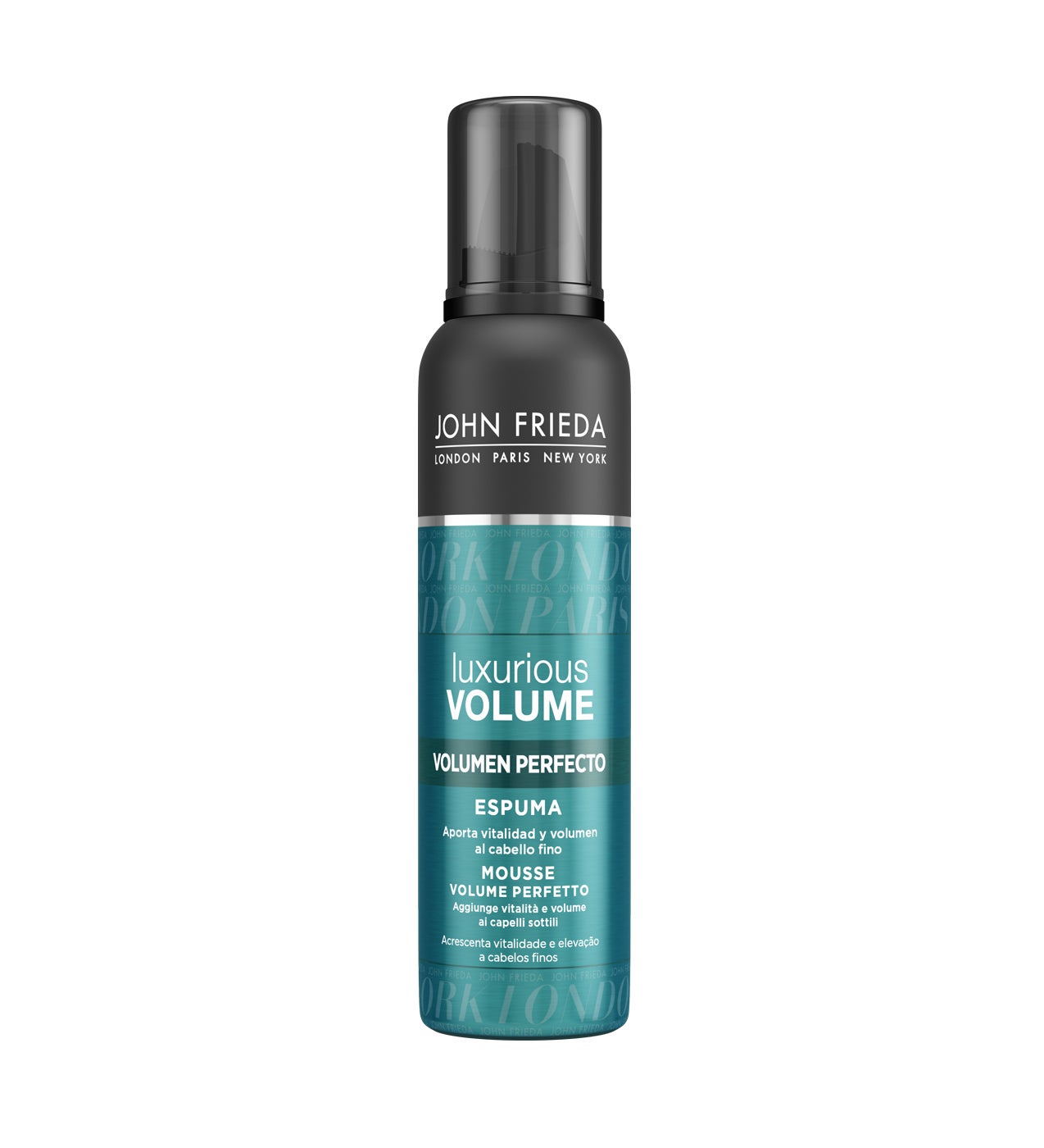 Un polímetro de silicona recubre cada fibra capilar y ayuda a dar más volumen al pelo fino y lacio en la línea Luxurious Volume de John Frieda, con productos como la Espuma Volumen Perfecto. (8,95 €).