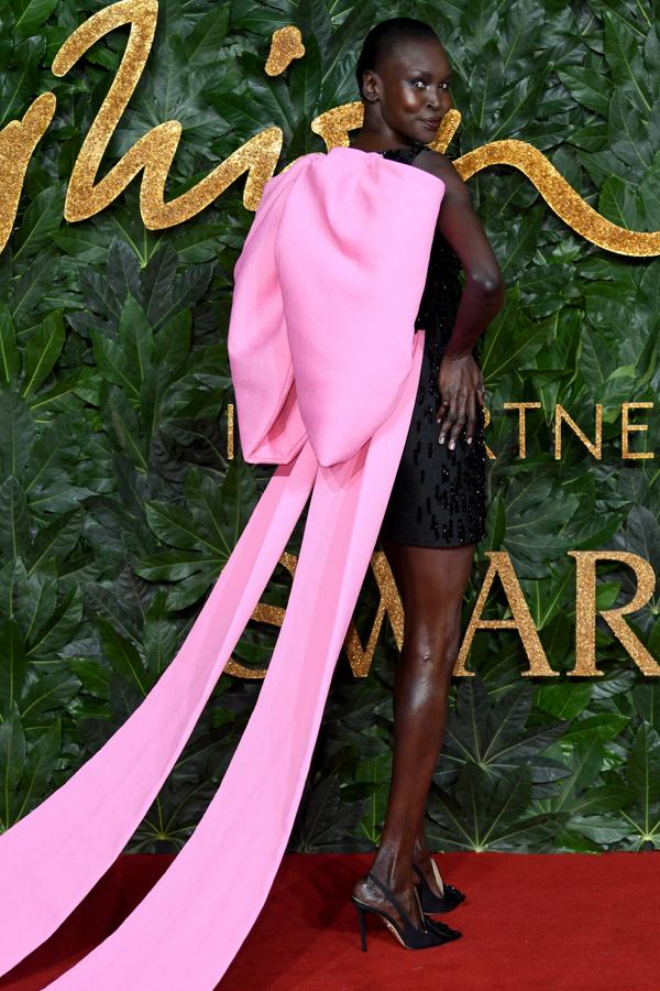 Alek Wek en los British Fashion Awards 2018