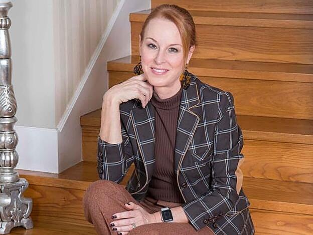 Gloria Lomana en una imagen durante la entrevista.