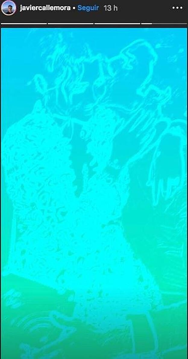 Esta es la instan´anea que ha compartido Javier en sus 'stories'