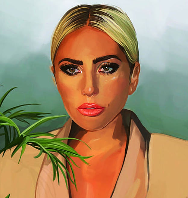 Ilustración de Lady Gaga.