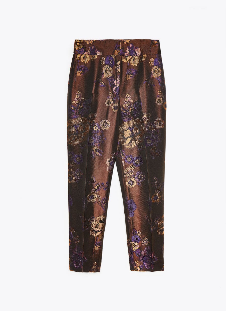 Pantalón jacquard de Uterqüe: 89 euros.