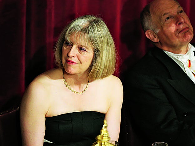 En una cena de gala en 2013, durante su etapa como ministra de Interior.