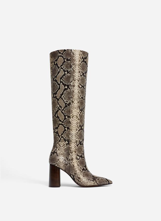 Botas "animal print", de 119 euros.