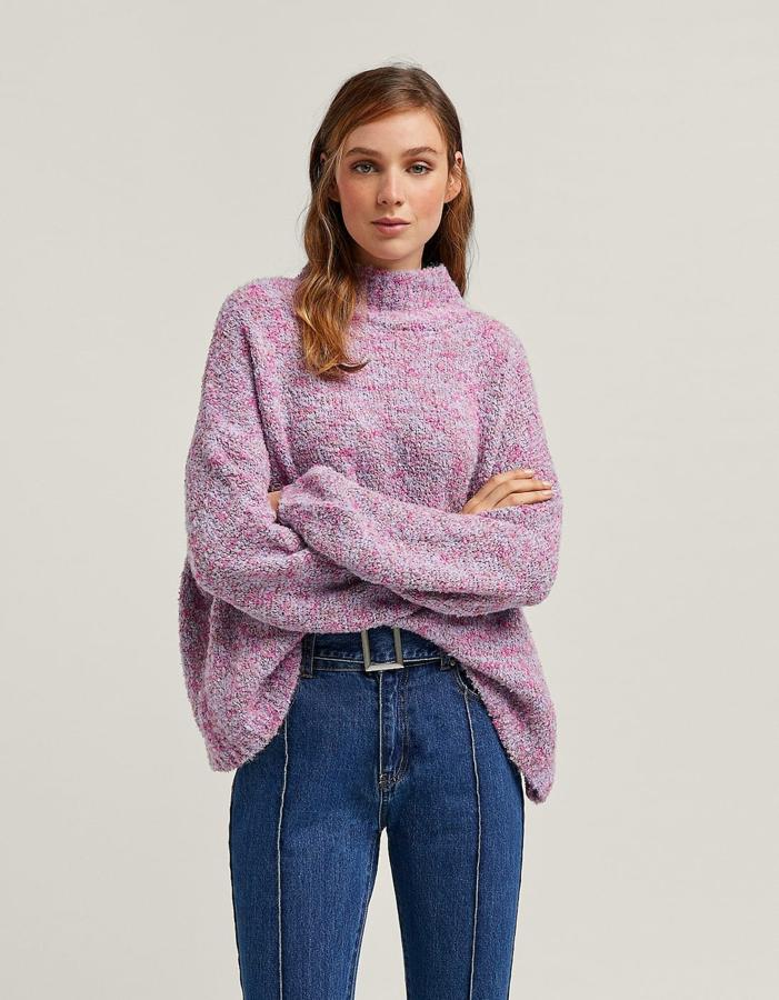 Jersey de cuello alto oversize, 15,99 euros.