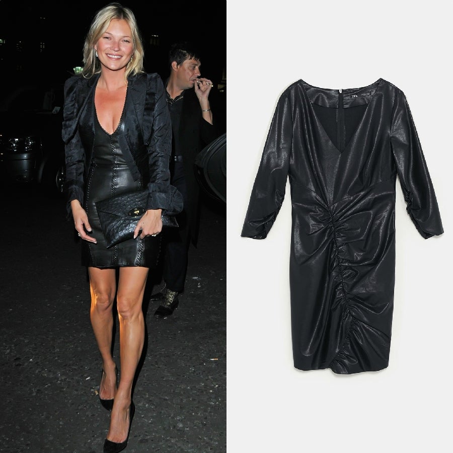 Las prendas efecto piel también seguirán siendo tendencia en 2019. Hazte con uno ajustado con escote en pico como este de Zara. (29,99 euros).