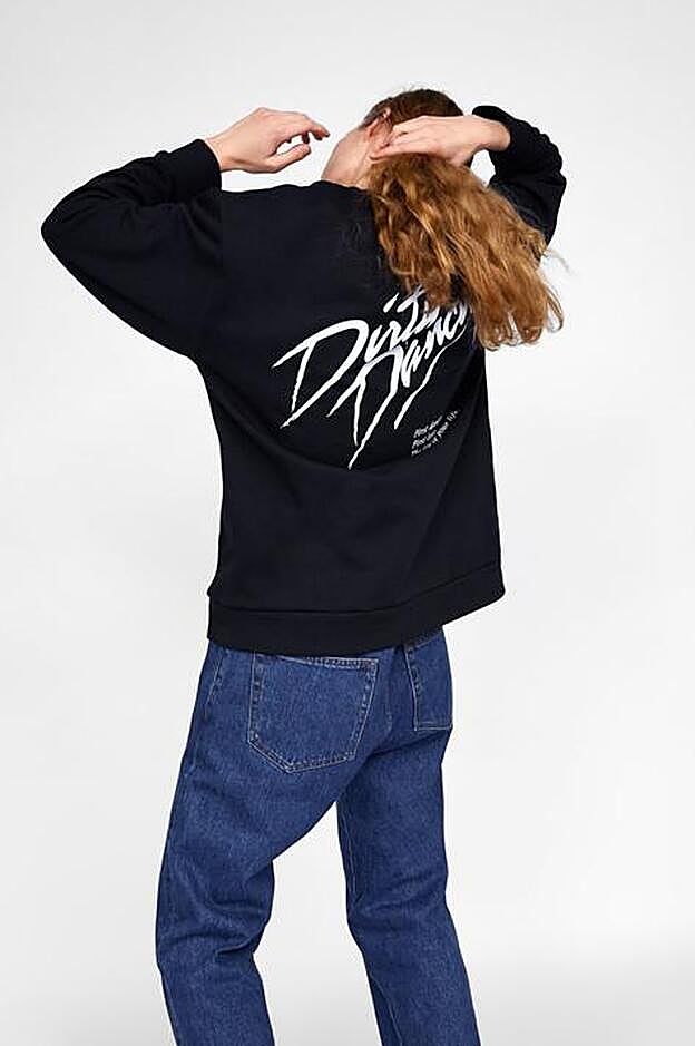 Sudadera de Dirty Dancing a la venta en Zara.