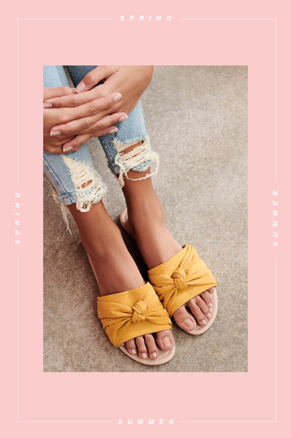 Sandalias amarillas con nudo: 6 euros en Primark