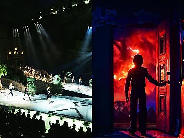 Los mundos “del reves”, como el upside down de Stranger Things, se perciben en colecciones bipolares como la de Louis Vuitton, para este invierno.