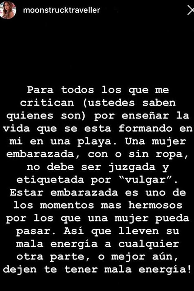 Esta ha sido la respuesta de la pareja de Sarah Kohan a las críticas por la imagen de su embarazo casi al desnudo.