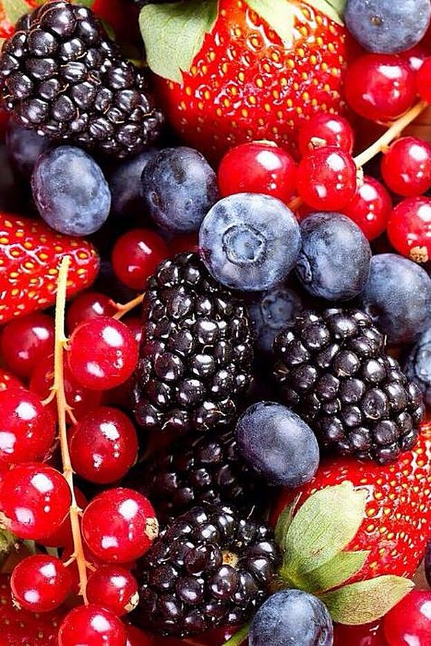 Alimentos que ayudan a prevenir el cáncer: frutos rojos.
