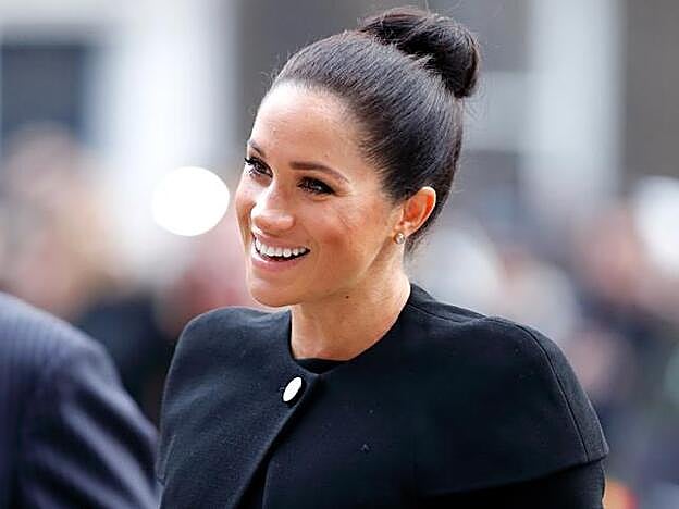 Meghan Markle con moño de bailarina.