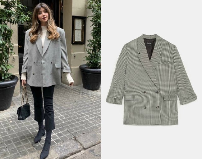 El street style ha dictado tendencia: se lleva lo oversize estructurado y con mucha hombrera. Por eso, esta blazer de la nueva colección de Zara se ha vuelto viral entre las influencers y está a punto de agotarse. (49,95 euros).